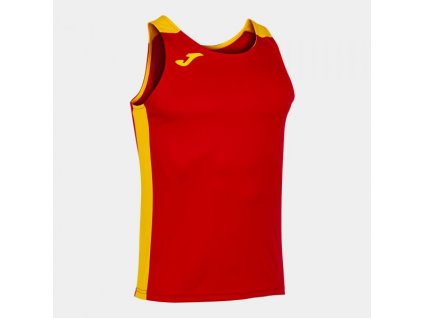Pánské/Chlapecké sportovní tílko JOMA RECORD II TANK TOP RED YELLOW (Velikost L, Barva RED-YELLOW)