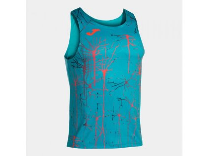 Pánské/Chlapecké sportovní tílko JOMA ELITE IX TANK TOP TURQUOISE (Velikost L, Barva TURQUOISE)