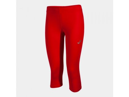 Dámské/Dívčí běžecké 3/4 legíny JOMA PIRATE TIGHT OLIMPIA RED WOMAN (Velikost 152, Barva RED)