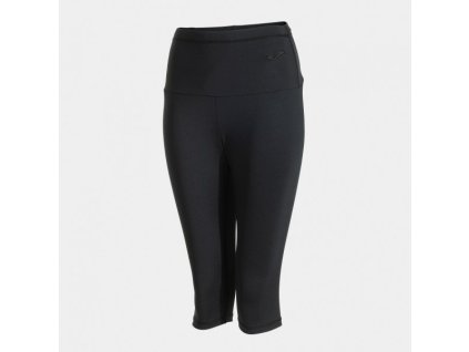Dámské/Dívčí sportovní 3/4 legíny JOMA SCULPTURE PIRATE TIGHT BLACK WOMAN (Velikost XXL, Barva BLACK)