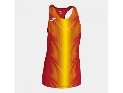 Dámské/Dívčí sportovní tílko JOMA OLIMPIA T-SHIRT RED-YELLOW SLEEVELESS WOMAN (Velikost 152, Barva RED-YELLOW)