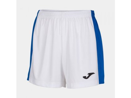 Dámské/Dívčí sportovní šortky JOMA MAXI SHORT WHITE ROYAL (Velikost 152, Barva WHITE-ROYAL)