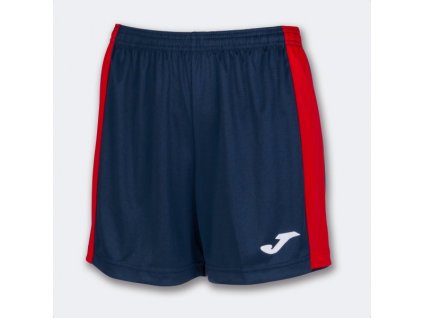 Dámské/Dívčí sportovní šortky JOMA MAXI SHORT NAVY RED (Velikost L, Barva NAVY-RED)