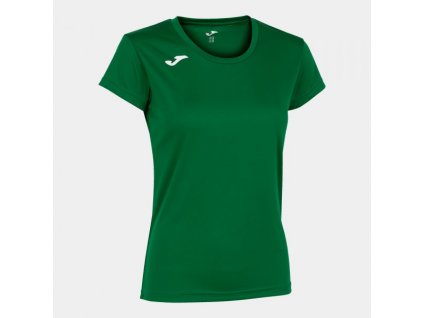 Dámské/Dívčí sportovní tričko JOMA RECORD II SHORT SLEEVE T-SHIRT GREEN (Velikost 2XL, Barva GREEN)