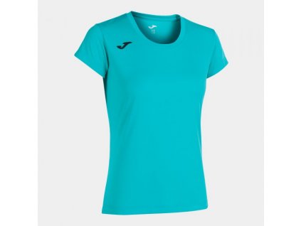 Dámské/Dívčí sportovní tričko JOMA RECORD II SHORT SLEEVE T-SHIRT TURQUOISE (Velikost 2XL, Barva TURQUOISE)