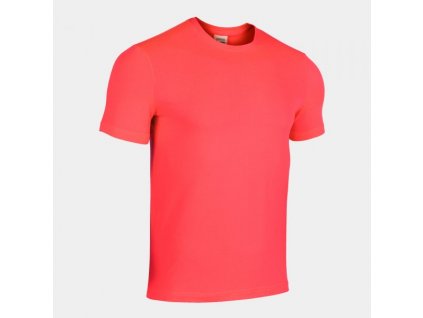 Pánské sportovní tričko JOMA SYDNEY SHORT SLEEVE T-SHIRT FLUOR CORAL (Velikost 2XL, Barva CORAL FLUOR)