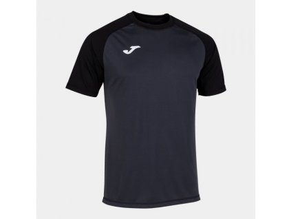 Pánské/Chlapecké sportovní tričko JOMA TEAMWORK SHORT SLEEVE T-SHIRT ANTHRACITE BLACK (Velikost 2XL, Barva ANTHRACITE-BLACK)