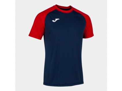 Pánské/Chlapecké sportovní tričko JOMA TEAMWORK SHORT SLEEVE T-SHIRT NAVY RED (Velikost 104-116, Barva NAVY-RED)