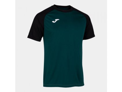 Pánské/Chlapecké sportovní tričko JOMA TEAMWORK SHORT SLEEVE T-SHIRT GREEN BLACK (Velikost 2XL, Barva GREEEN-BLACK)
