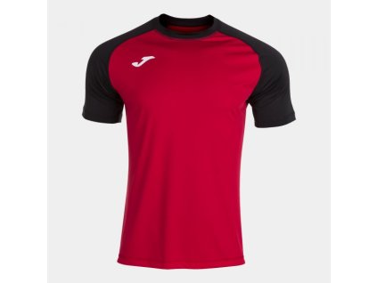 Pánské/Chlapecké sportovní tričko JOMA TEAMWORK SHORT SLEEVE T-SHIRT RED BLACK (Velikost 3XL, Barva RED-BLACK)