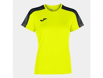 Dámské/Dívčí sportovní tričko JOMA ACADEMY T-SHIRT FLUOR YELLOW-BLACK S/S (Velikost 152, Barva AMARILLO FLÚOR-NEGRO)