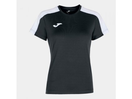 Dámské/Dívčí sportovní tričko JOMA ACADEMY T-SHIRT BLACK-WHITE S/S (Velikost 152, Barva BLACK-WHITE)