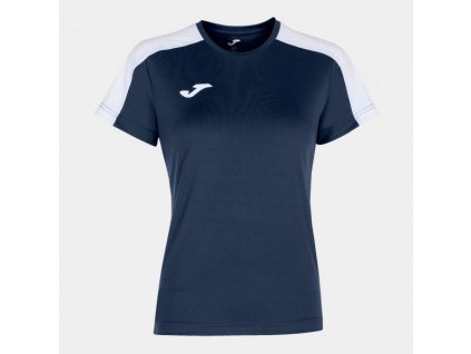Dámské/Dívčí sportovní tričko JOMA ACADEMY T-SHIRT DARK NAVY-WHITE S/S (Velikost 152, Barva NAVY-WHITE)