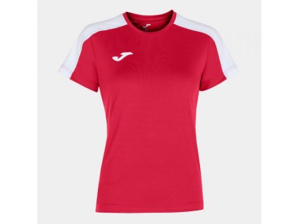 Dámské/Dívčí sportovní tričko JOMA ACADEMY T-SHIRT RED-WHITE S/S (Velikost 152, Barva RED-WHITE)