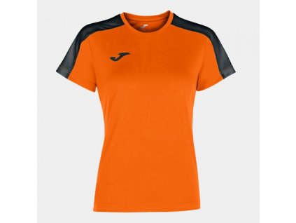 Dámské/Dívčí sportovní tričko JOMA ACADEMY T-SHIRT ORANGE-BLACK S/S (Velikost 152, Barva ORANGE-BLACK)