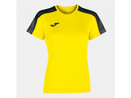 Dámské/Dívčí sportovní tričko OMA ACADEMY T-SHIRT YELLOW-BLACK S/S (Velikost 152, Barva YELLOW-BLACK)