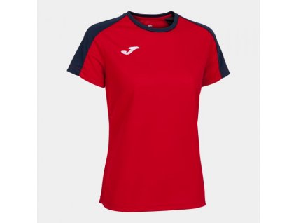 Dámské sportovní tričko JOMA ECO CHAMPIONSHIP SHORT SLEEVE T-SHIRT RED NAVY (Velikost L, Barva RED-NAVY)
