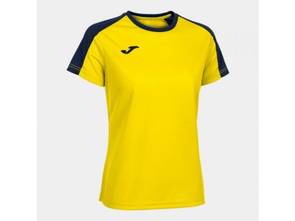 Dámské sportovní tričko JOMA ECO CHAMPIONSHIP SHORT SLEEVE T-SHIRT YELLOW NAVY (Velikost M, Barva YELLOW-NAVY)