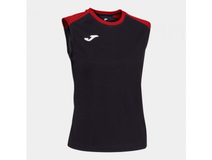 Dámské sportovní tílko JOMA ECO CHAMPIONSHIP TANK TOP BLACK RED (Velikost L, Barva BLACK-RED)