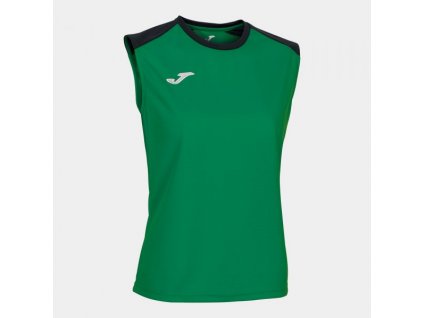 Dámské sportovní tílko JOMA ECO CHAMPIONSHIP TANK TOP GREEN BLACK (Velikost L, Barva GREEEN-BLACK)