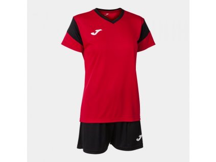 Dámská sportovní souprava JOMA PHOENIX SET RED BLACK (Velikost L, Barva RED-BLACK)