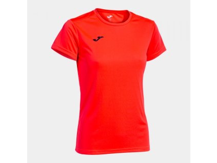 Dámské/Dívčí sportovní tričko JOMA COMBI WOMAN SHIRT CORAL FLUOR S/S (Velikost 2XL, Barva CORAL FLUOR)