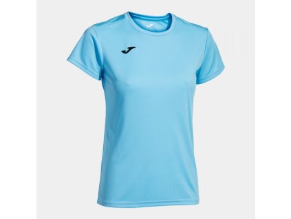 Dámské/Dívčí sportovní tričko JOMA COMBI WOMAN SHIRT SKY BLUE S/S (Velikost 2XL, Barva LIGHT BLUE)