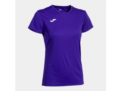 Dámské/Dívčí sportovní tričko JOMA COMBI WOMAN SHIRT PURPLE S/S (Velikost 2XL, Barva PURPLE)