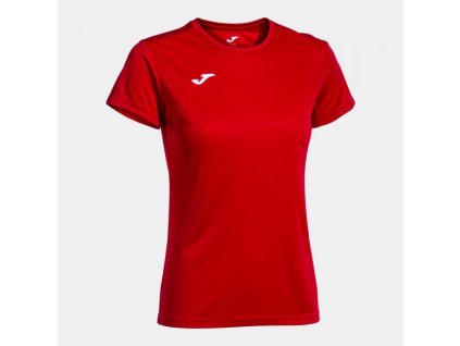 Dámské/Dívčí sportovní tričko JOMA COMBI WOMAN SHIRT RED S/S (Velikost 2XL, Barva RED)