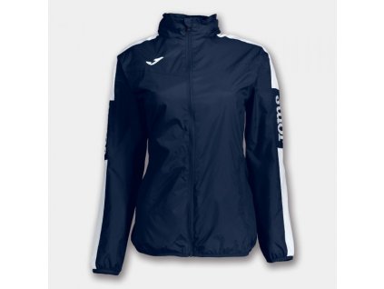 Dámská/Dívčí sportovní bunda JOMA RAINJACKET CHAMPIONSHIP IV NAVY-WHITE WOMAN (Velikost XS, Barva NAVY-WHITE)