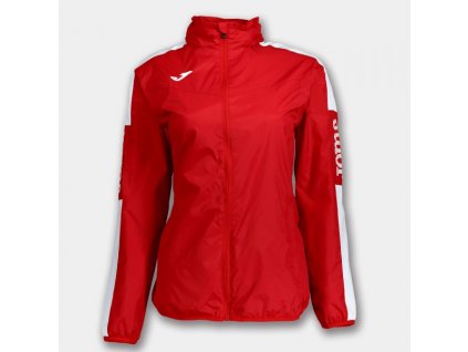 Dámská/Dívčí sportovní bunda JOMA RAINJACKET CHAMPIONSHIP IV RED-WHITE WOMAN (Velikost 152, Barva RED-WHITE)