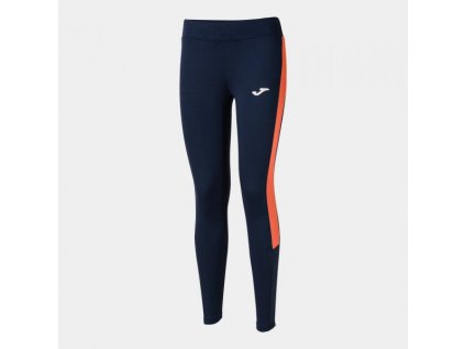 Dámské sportovní legíny JOMA ECO CHAMPIONSHIP LONG TIGHTS NAVY FLUOR ORANGE (Velikost M, Barva NAVY)