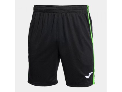 Pánské/Chlapecké sportovní šortky JOMA OPEN III BERMUDA BLACK FLUOR GREEN (Velikost 2XL-3XL, Barva NEGRO-VERDE FLUOR)