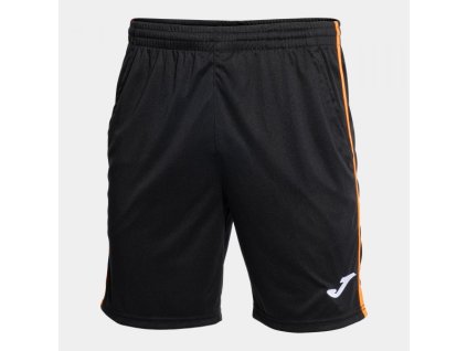 Pánské/Chlapecké sportovní šortky JOMA OPEN III BERMUDA BLACK FLUOR GREEN (Velikost 2XL-3XL, Barva NEGRO-NARANJA FLUOR)
