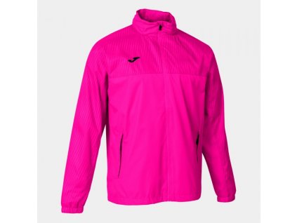 Pánská/Chlapecká sportovní bunda JOMA MONTREAL RAINCOAT FLUOR PINK (Velikost 2XL, Barva FLUOR PINK)