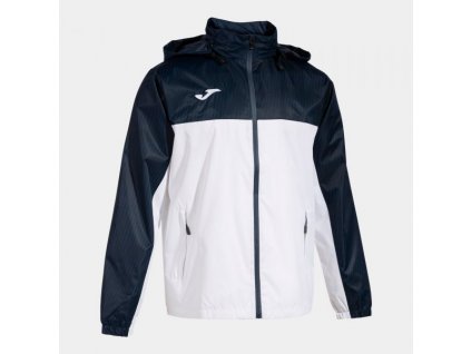 Pánská/Chlapecká sportovní bunda JOMA MONTREAL RAINCOAT WHITE NAVY (Velikost 2XL, Barva WHITE-NAVY)