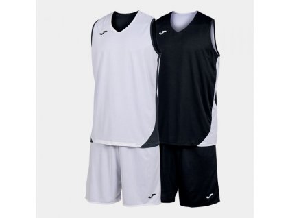 Pánská/Chlapecká basketbalová souprava JOMA KANSAS SET BLACK WHITE
