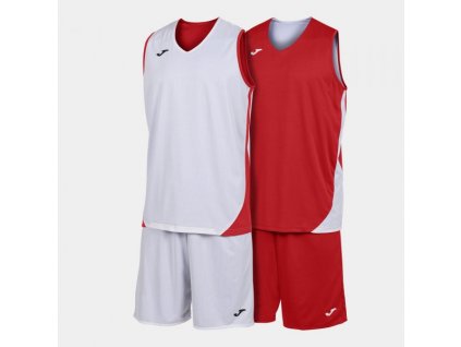Pánská/Chlapecká basketbalová souprava JOMA KANSAS SET RED WHITE