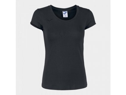 Dámské tričko JOMA VERONA T-SHIRT BLACK S/S (Velikost XS, Barva BLACK)