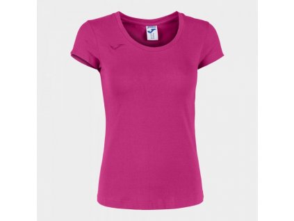 Dámské tričko JOMA VERONA T-SHIRT FUCHSIA S/S (Velikost XS, Barva FUCHSIA)