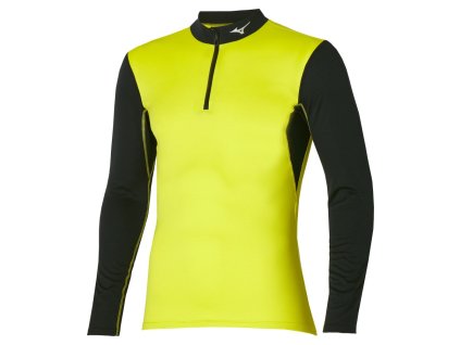 Pánské termo tričko Mizuno Mid Weight H/Z / Evening Primrose (Velikost XXL)