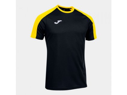 Pánské/Chlapecké fotbalové tričko JOMA ECO CHAMPIONSHIP SHORT SLEEVE T-SHIRT BLACK YELLOW (Velikost S, Barva BLACK-YELLOW)