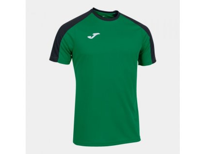 Pánské/Chlapecké fotbalové tričko JOMA ECO CHAMPIONSHIP SHORT SLEEVE T-SHIRT GREEN BLACK (Velikost 2XL, Barva GREEEN-BLACK)