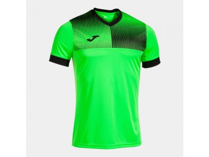 Pánské/Chlapecké fotbalové tričko JOMA ECO SUPERNOVA SHORT SLEEVE T-SHIRT FLUOR GREEN BLACK