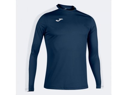 Pánské/Chlapecké sportovní tričko JOMA ACADEMY T-SHIRT DARK NAVY-WHITE L/S (Velikost 152, Barva NAVY-WHITE)
