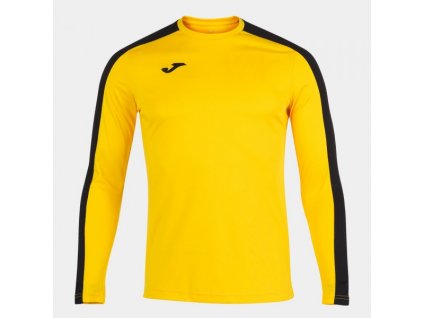 Pánské/Chlapecké sportovní tričko JOMA ACADEMY T-SHIRT YELLOW-BLACK L/S (Velikost 152, Barva YELLOW-BLACK)