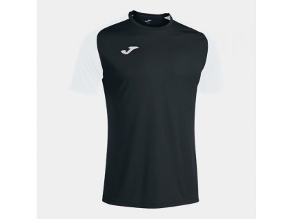 Pánské/Chlapecké sportovní tričko JOMA ACADEMY IV SHORT SLEEVE T-SHIRT BLACK WHITE (Velikost 128-140, Barva BLACK-WHITE)