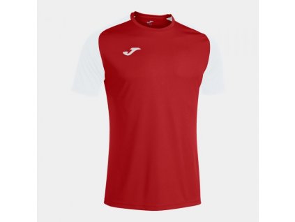 Pánské/Chlapecké sportovní tričko JOMA ACADEMY IV SHORT SLEEVE T-SHIRT RED WHITE (Velikost 2XL-3XL, Barva RED-WHITE)
