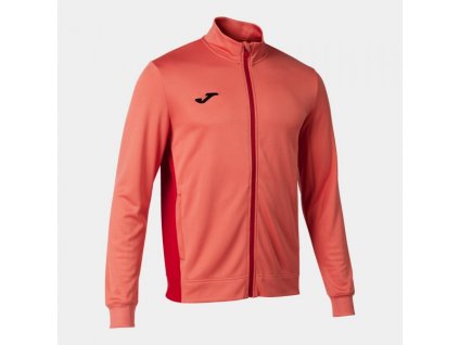 Pánská chlapecká sportovní mikina JOMA WINNER II FULL ZIP SWEATSHIRT FLUOR ORANGE (Velikost 2XL, Barva NARANJA FLUOR)