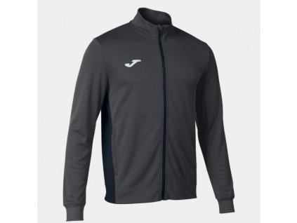 Pánská chlapecká sportovní mikina JOMA WINNER II FULL ZIP SWEATSHIRT ANTHRACITE (Velikost S, Barva ANTHRACITE)